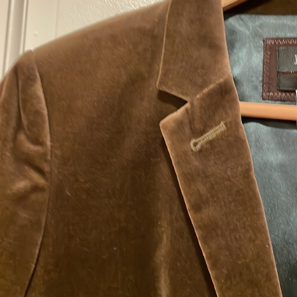 Brown velvet J. Crew blazer - Picture 3 of 4